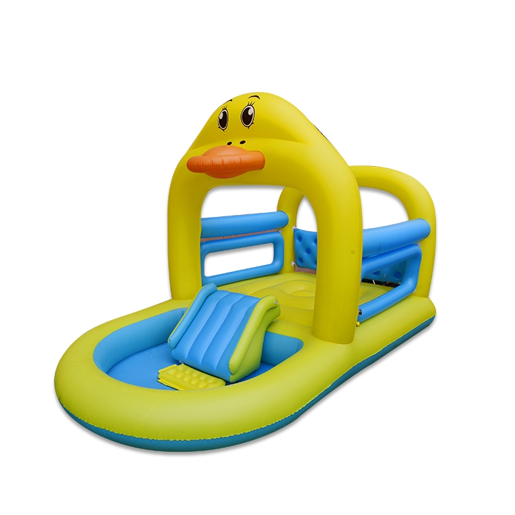 新疆鸭子跳床滑梯充气水池